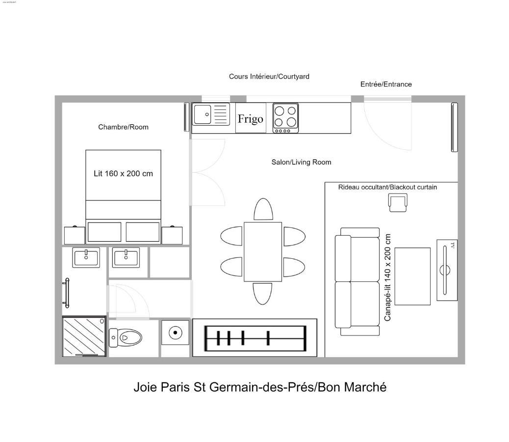 Апартаменти Joie Paris St Germain-Des-Pres - Bon Marche Екстер'єр фото